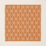 Japanska Medallion Mönster, Mandarin Orange<br><div class="desc">Kvadratisk scarf i en klassisk japansk kimono mönster av stiliserade,  fyrvägsmedaljoner av löv och blommor i pastellform orange på djup orange av mandarin</div>