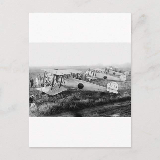 Japanska militära flygplan, 1910-talet vykort (Framsida)