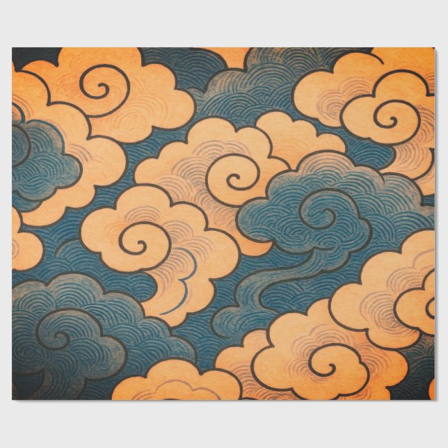 JAPANSKA MOLN PRESENTPAPPER  (Platt)
