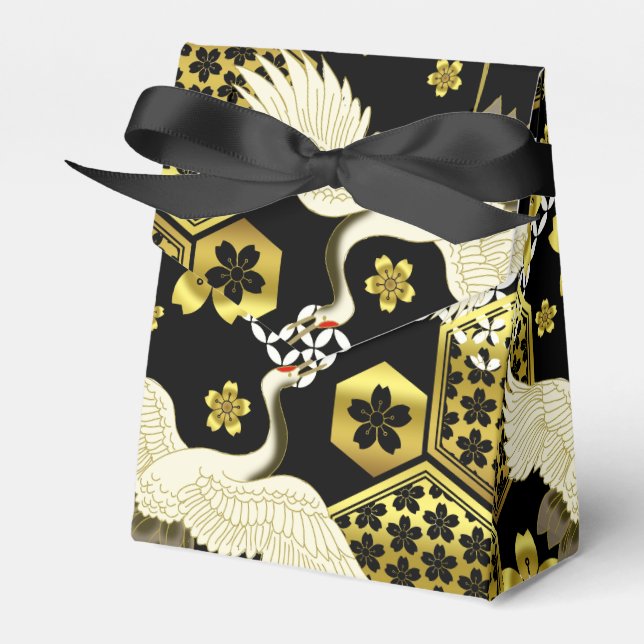 japanska mönster-parters förmånslåda presentaskar (Framsidan Sidan)