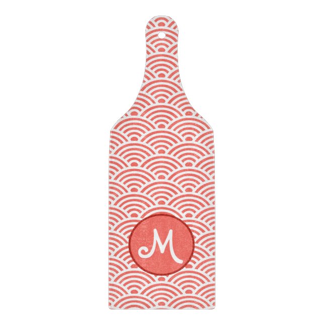Japanska Nami Wave Mönster och Monogram (Framsidan)