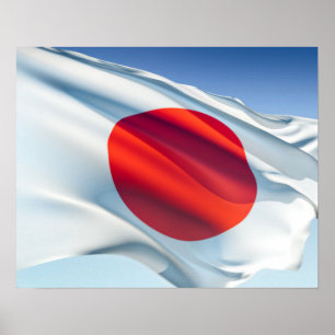 Japanska nationella Flagga Poster