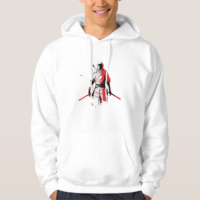 Japanska Ninja med Swords Design Hoodie (Framsida)