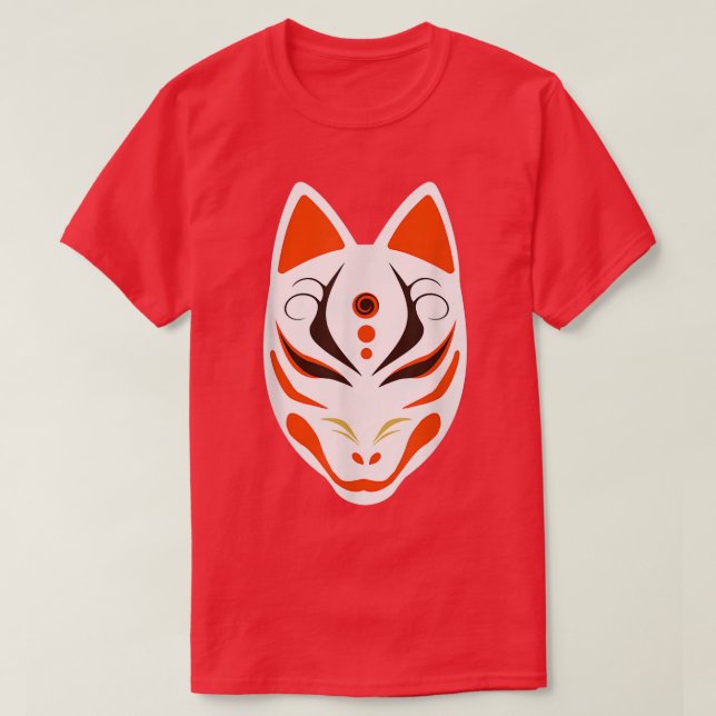 Japanska nio Tails Fo Kitsune T Shirt (Design framsida)