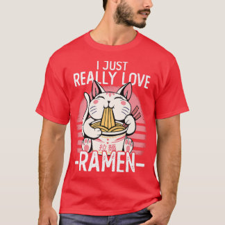 Japanska Noodles I Just Verkligen Kärlek Ramen Kaw T Shirt