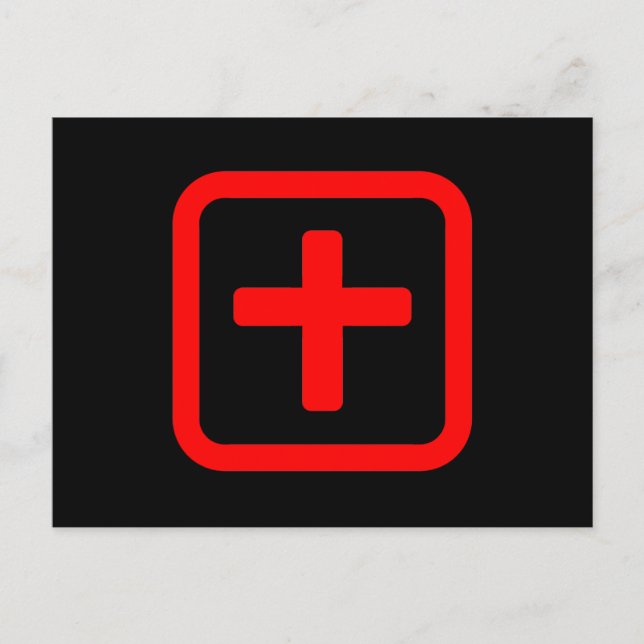 Japanska nummer tio 十 【Ju】 Kanji Vykort (Framsida)