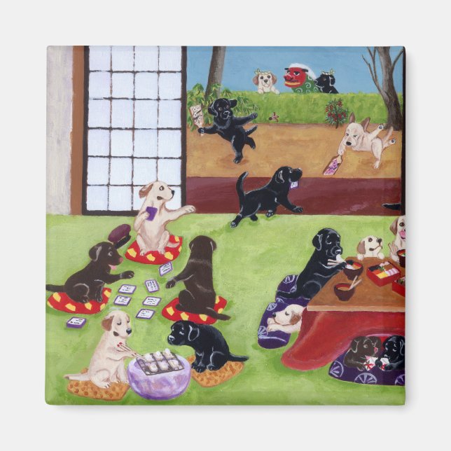 Japanska nyårsdagslag magnet (Framsidan)