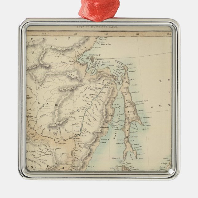 Japanska öar julgransprydnad metall (Framsidan)