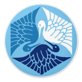 Japanska öar, marinerade, vita och ljusblå knopp