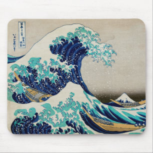 Japanska Oceanen Vågar Aesthetic Beach Vinkarare A Musmatta