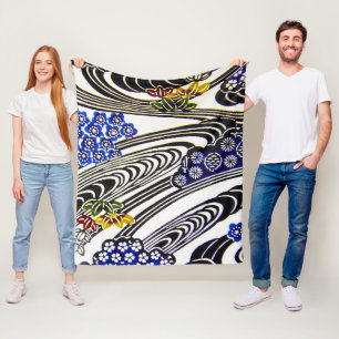 Japanska Okinawan Dye (Bingata) Fleecefilt