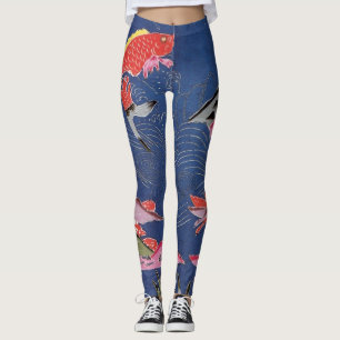 Japanska Okinawan Dye (Bingata) Leggings