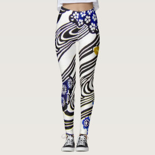 Japanska Okinawan Dye (Bingata) Leggings
