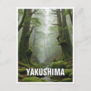 Japanska ön Yakushima Travel Vykort