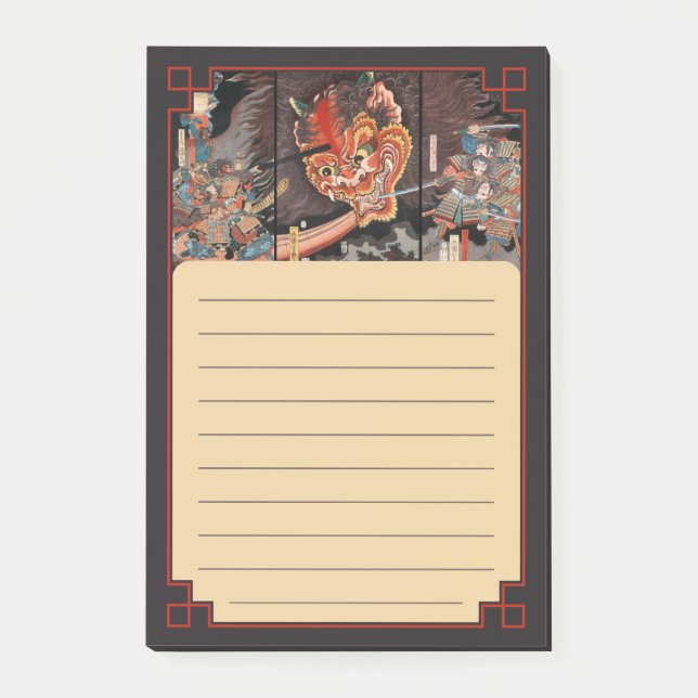 Japanska Oni Kung Shutendoji- Spooky Monster Post-it Block (Framsida)