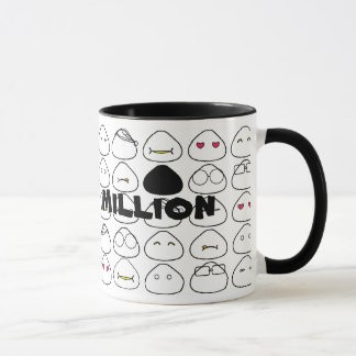 Japanska Onigiri Fluo Mönster Mugg