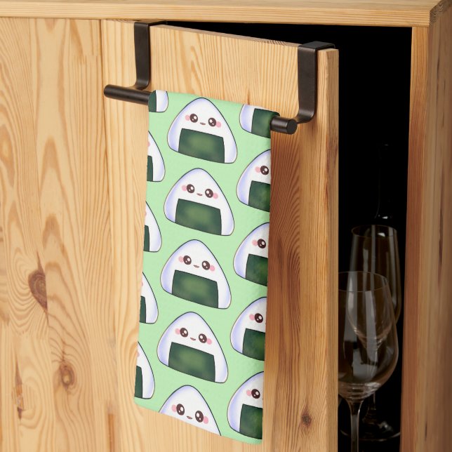 Japanska Onigiri Ris Boll Kökshandduk (Thirds Fold)