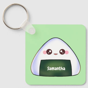 Japanska Onigiri Ris Boll Nyckelring