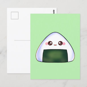 Japanska Onigiri Ris Boll Vykort