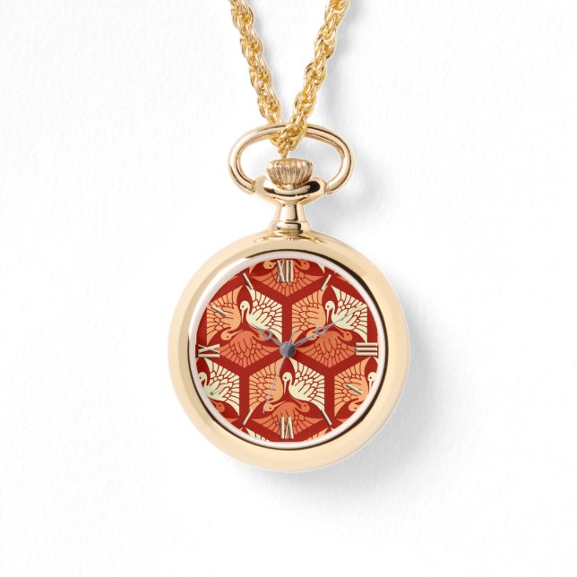 Japanska Orangar, mandarin och Light Armbandsur (Framsida)