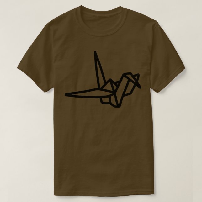 Japanska Origami Crane 7 T Shirt (Design framsida)