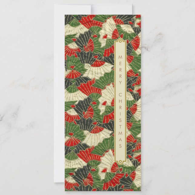 Japanska origami mönster-julkort Helgdag Kort (Framsida)