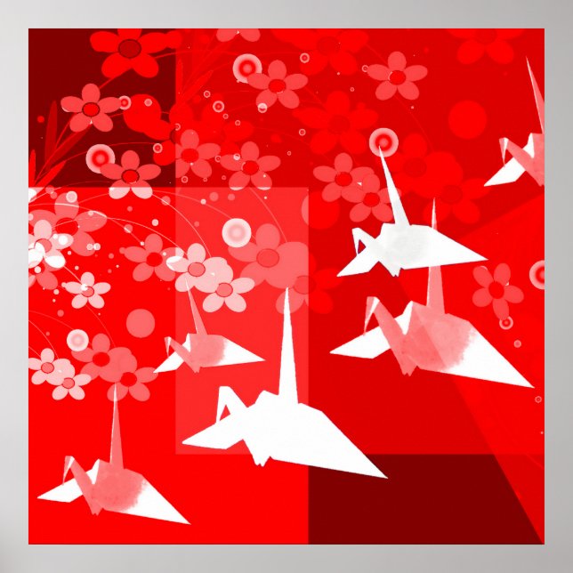 Japanska Origami Poster (Framsidan)