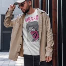 Japanska ört Creature Mörk Anime T Shirt
