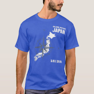 Japanska östaten med Karta och Compass T Shirt