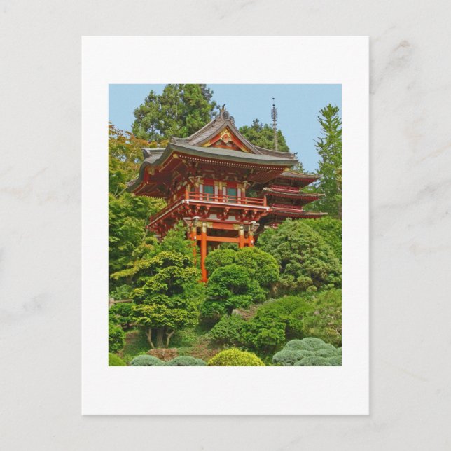 Japanska Pagoda-vykort för fotomålning Vykort (Framsida)