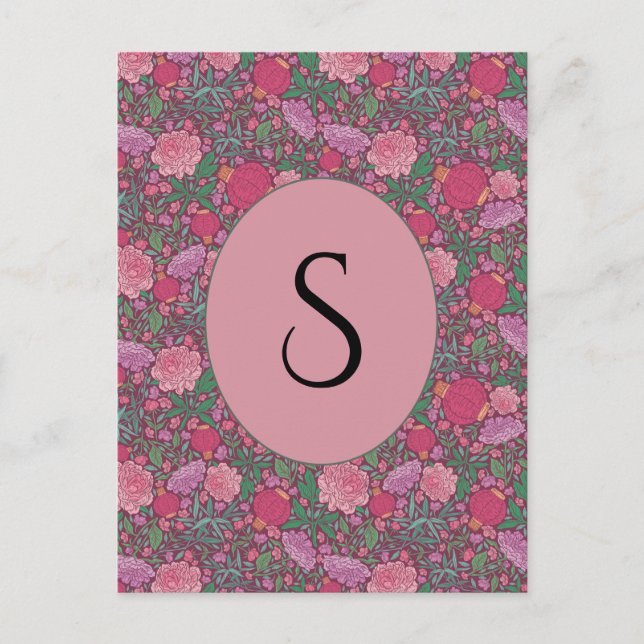 Japanska Pappra landningsmönster i vår Garden Mors Vykort (Framsida)