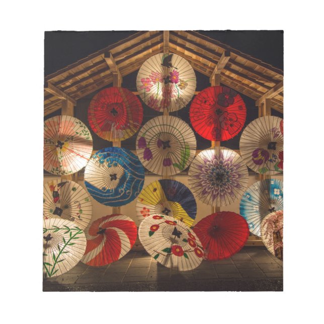 Japanska paraplyer japanska Stil Anteckningsblock (Framsida)