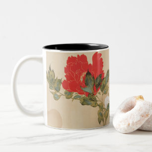 Japanska peonier av Sakai Hōitsu Coffee Mugg