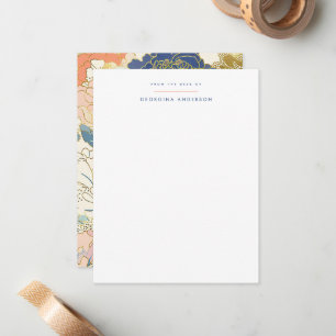 Japanska Peony Personal Stationery Anteckningskort