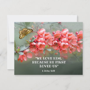 Japanska prydnadscitament med bibelcitat kort