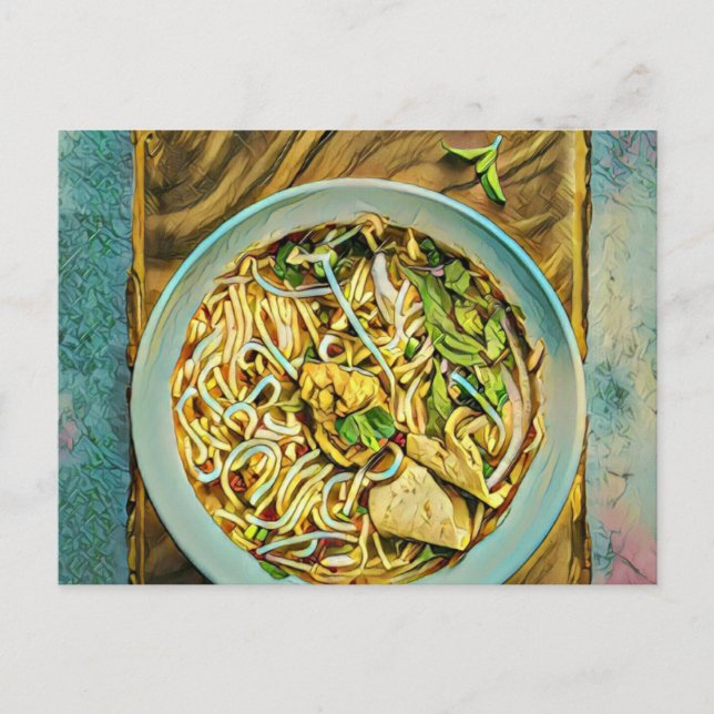 Japanska Ramen-älskare Vykort (Framsida)