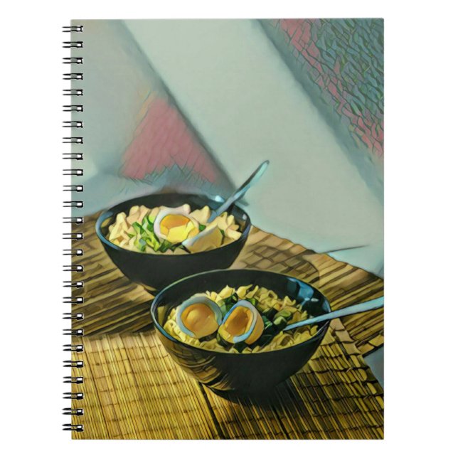 Japanska Ramen Gift Anteckningsbok (Framsidan)