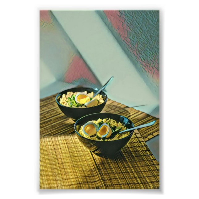Japanska Ramen Gift Fototryck (Framsidan)
