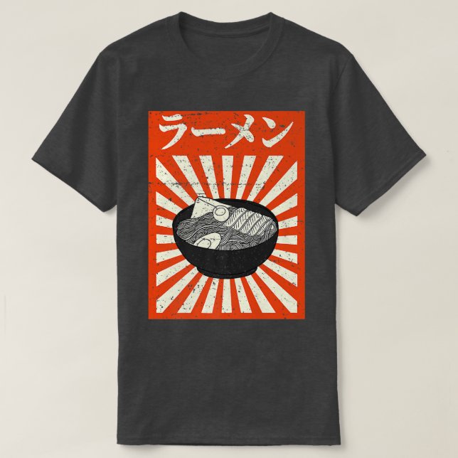 Japanska Ramen Noodles Premium  T Shirt (Design framsida)