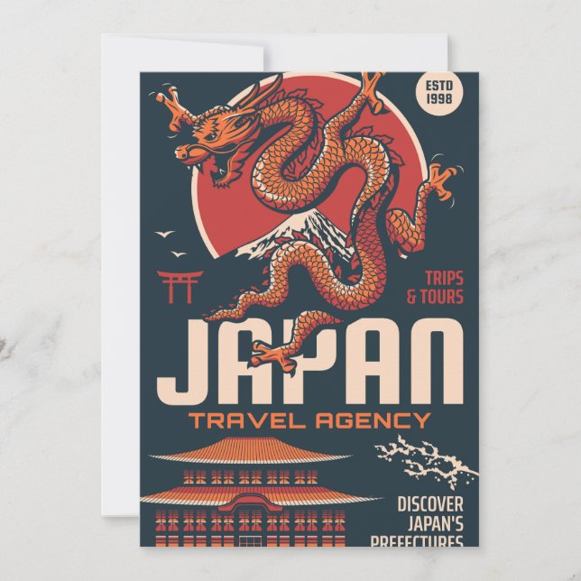 Japanska resor inbjudningar (Framsida)