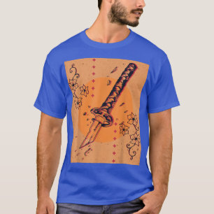 Japanska Retro Broken Samurai Sword Japan T Shirt