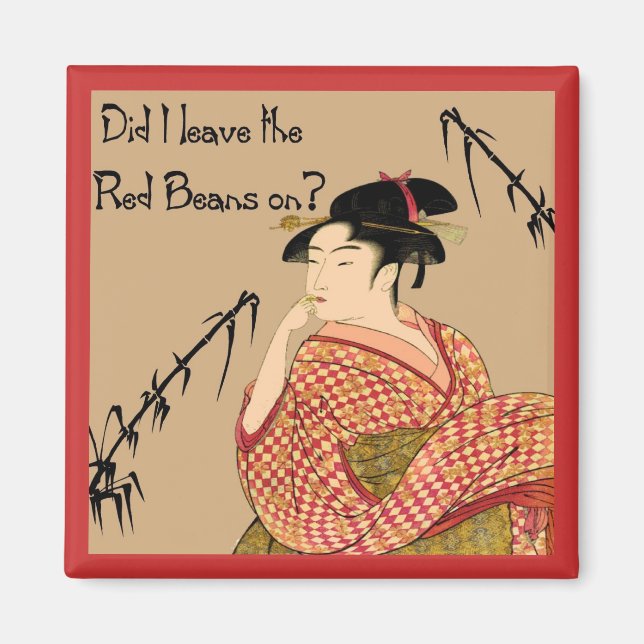 Japanska röda bönor magnet (Framsidan)