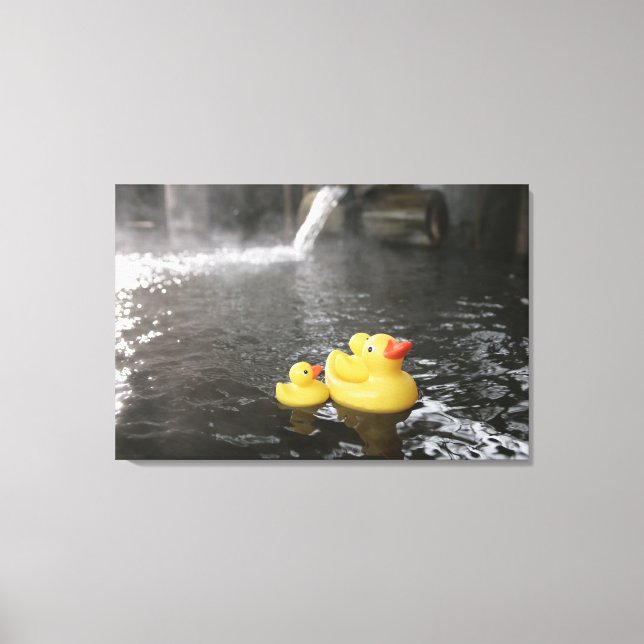 Japanska Rubber Duckies Canvastryck (Framsida)