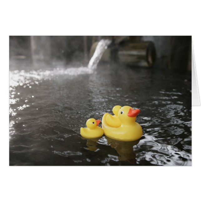 Japanska Rubber Duckies Hälsningskort (Framsidan Horizontal)