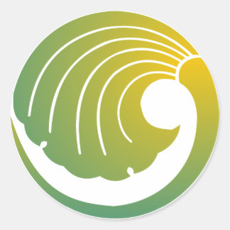 japanska runt klistermärke