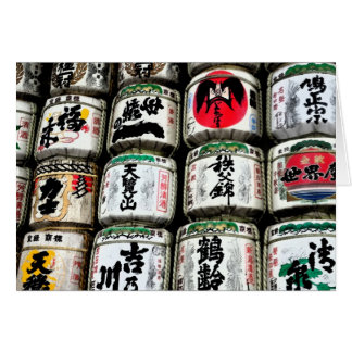 Japanska Saketrummor Hälsningskort