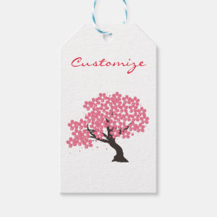 Japanska Sakura Cherry-Blommar Thunder_Cove Presentetikett