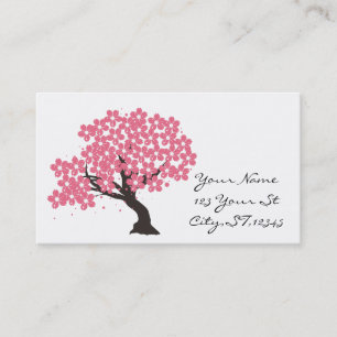 Japanska Sakura Cherry-Blommar Thunder_Cove Visitkort