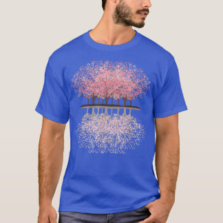Japanska Sakura Cherry Blommars Pastel T Shirt