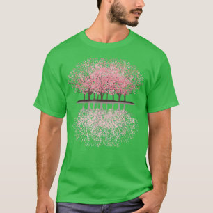 Japanska Sakura Cherry Blommars Pastel T Shirt